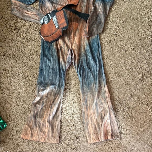 Disney Star Wars Chewbacca Costume Sz Large Kids Bodysuit One Piece - Picture 3 of 6